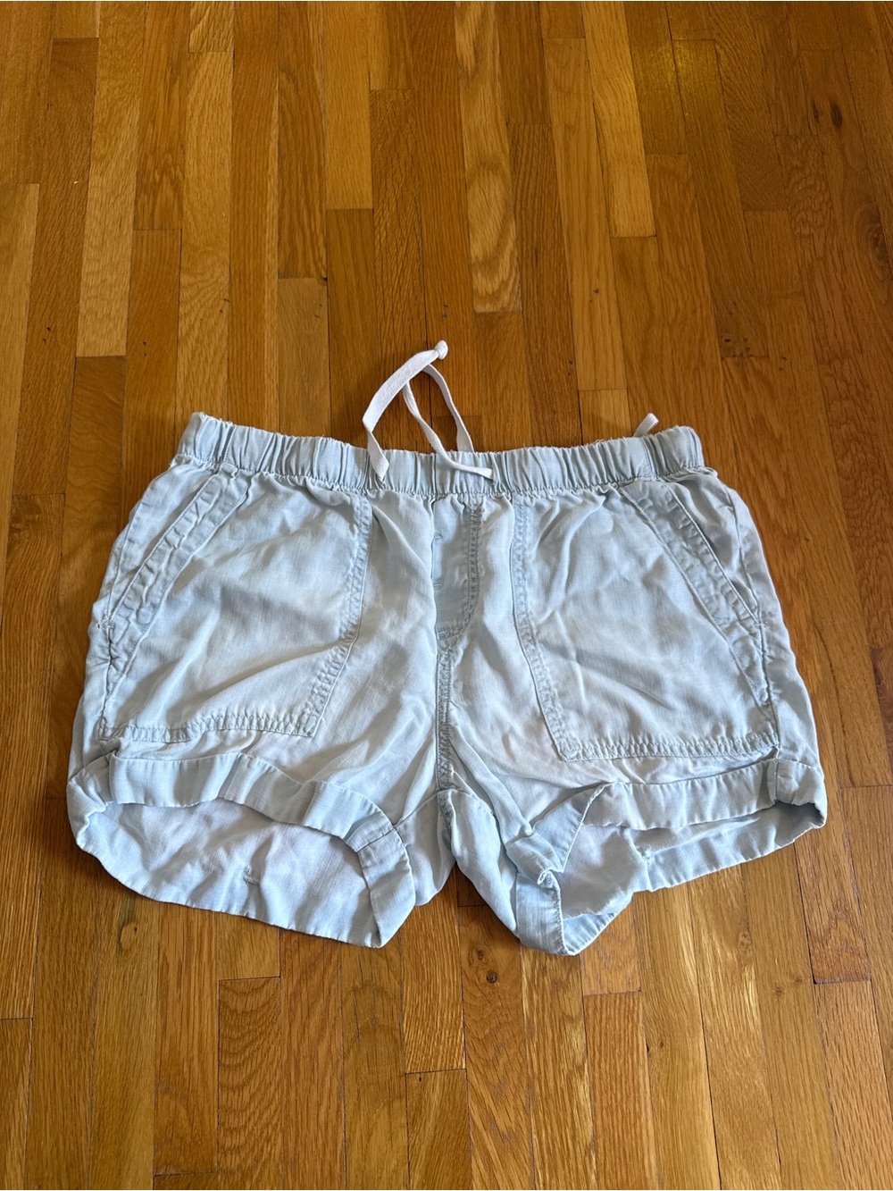 Cloth and stone Light Blue Women's Drawstring Casual Shorts